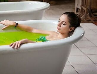 Cervical osteochondrosis healing bath
